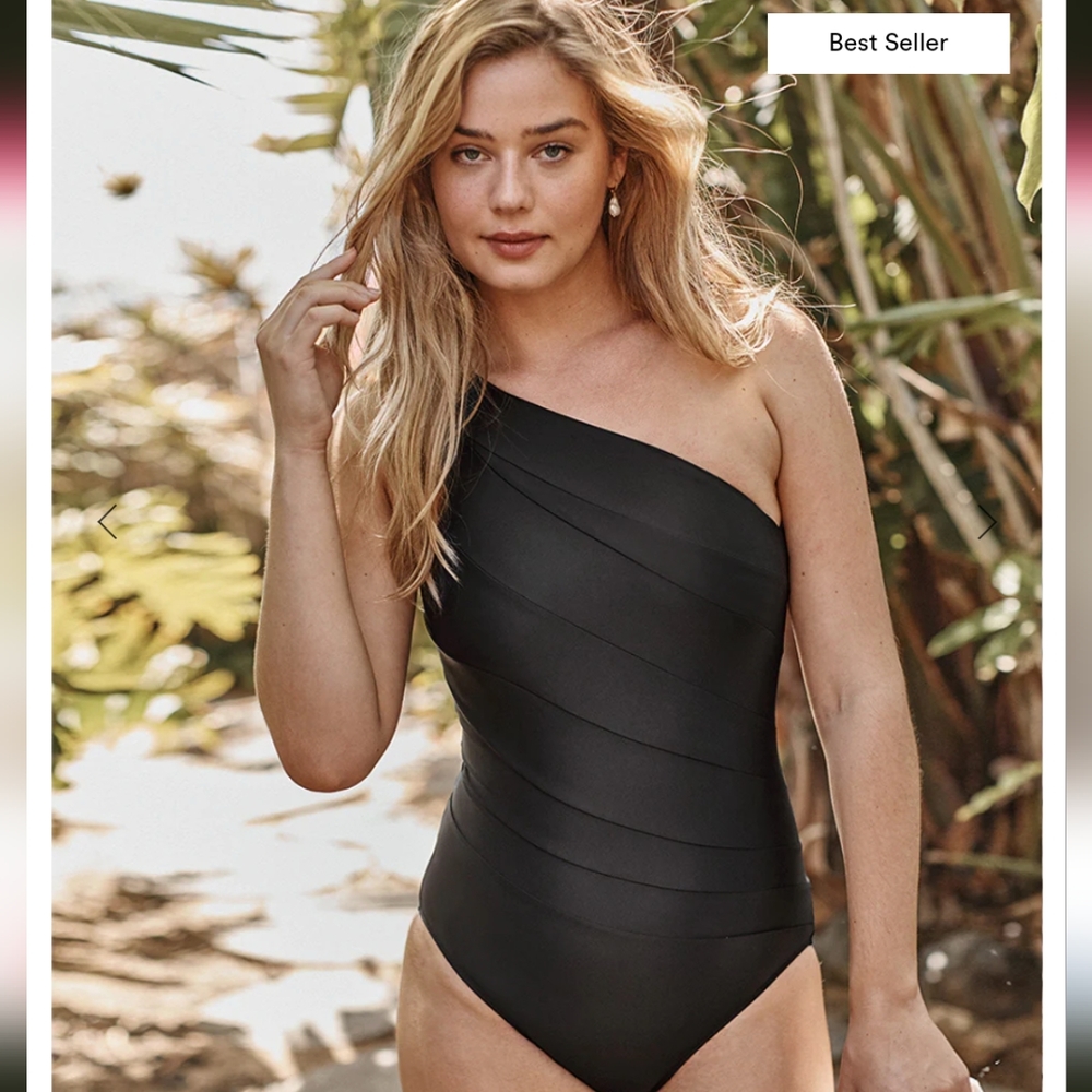 Summersalt Sidestroke one piece black